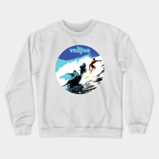 Texas Style Lone Surfer Crewneck Sweatshirt